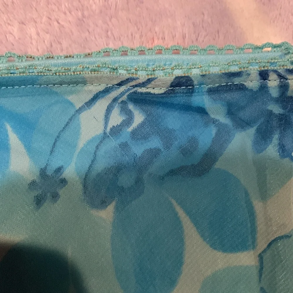 Vintage 90’s Y2K Blue Butterfly Ruffle Hem Skirt - Picture 5 of 7